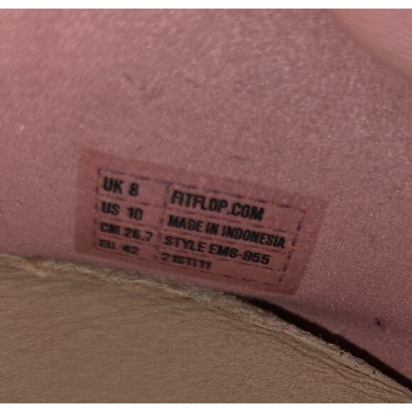 FitFlop Allegro Airyknit Ballet Flat Size 10 Rose Pink Comfort Shoe - Picture 10 of 11